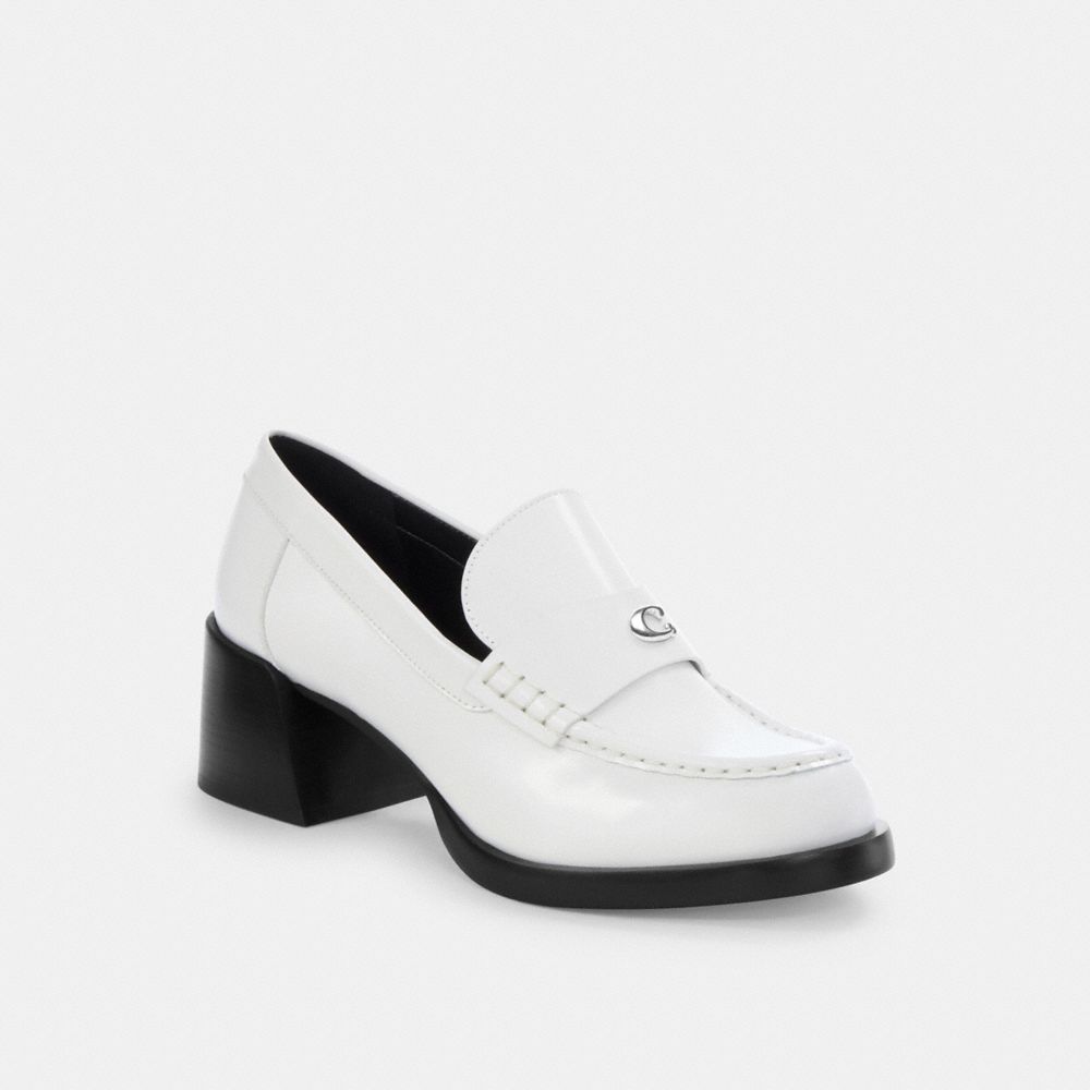 Coach Natalie Loafer Optic White