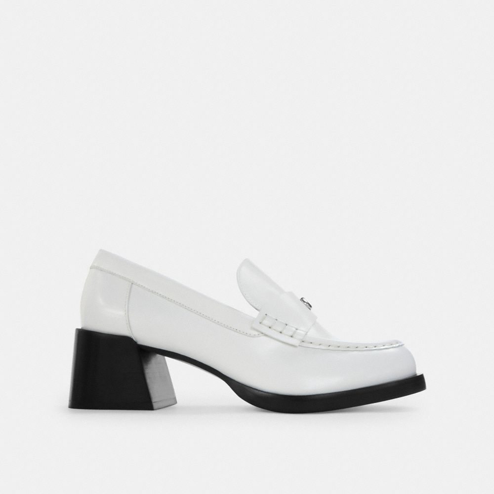 Coach Natalie Loafer Optic White