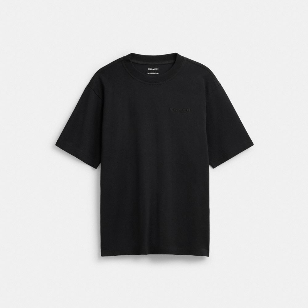Coach T Shirt In Organic Cotton Black