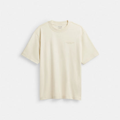 Coach T Shirt In Organic Cotton Cream