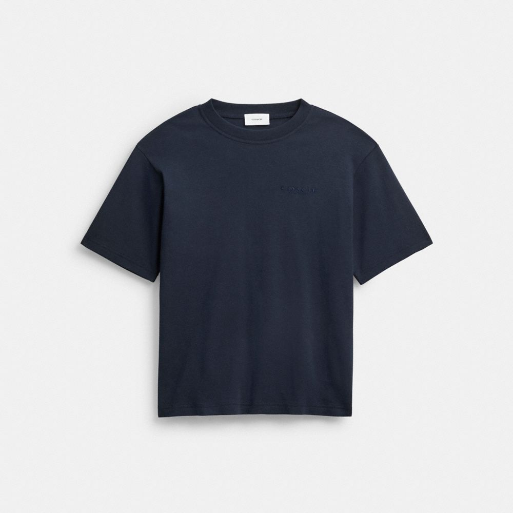 Coach T Shirt In Organic Cotton Navy