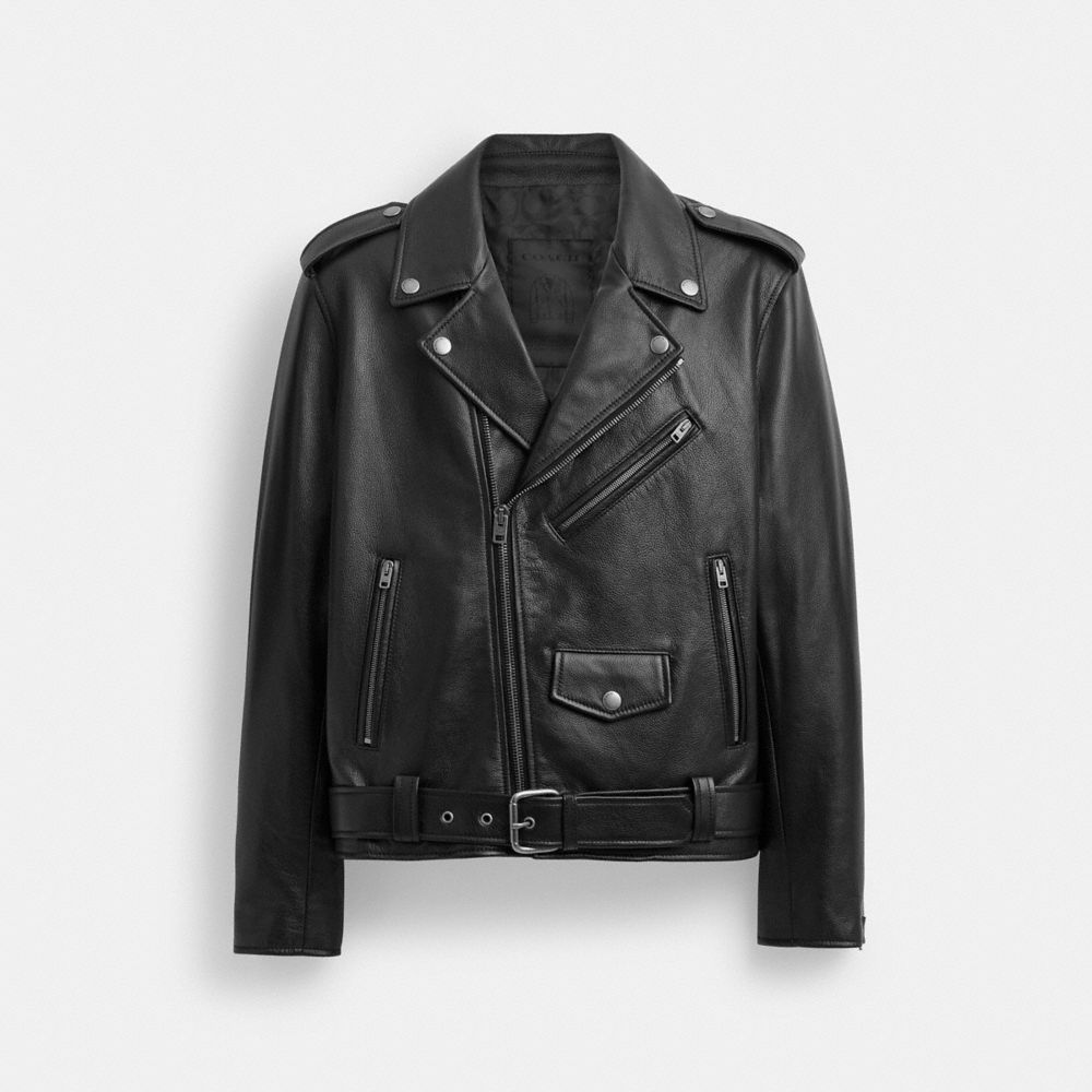 Coach Moto Jacket Black