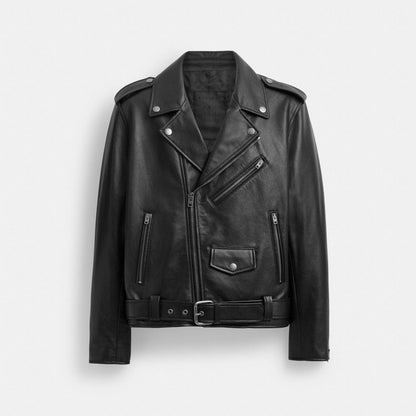 Coach Moto Jacket Black