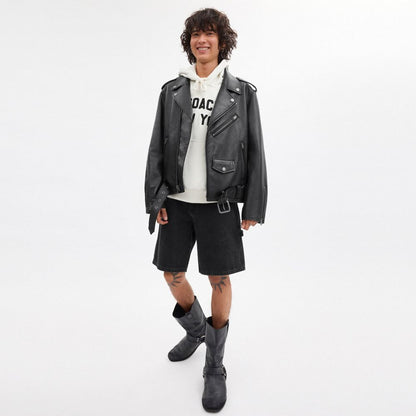 Coach Moto Jacket Black