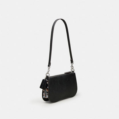 Coach Small Wavy Shoulder Bag In Coachtopia Leather Black