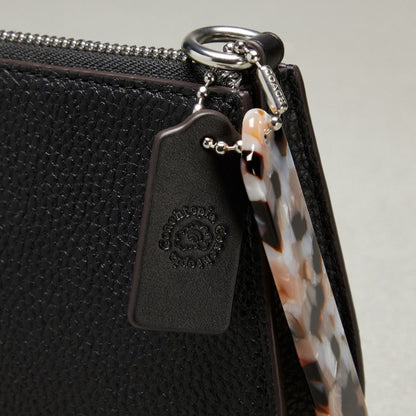 Coach Small Wavy Shoulder Bag In Coachtopia Leather Black