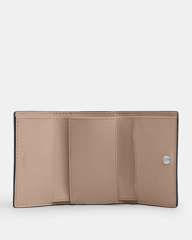 Micro Wallet Novelty Leather-Silver-Stone Novelty Leather-Silver-Stone