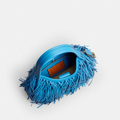 Coach Ergo Bag With Fringe In Upcrafted Leather Racer Blue