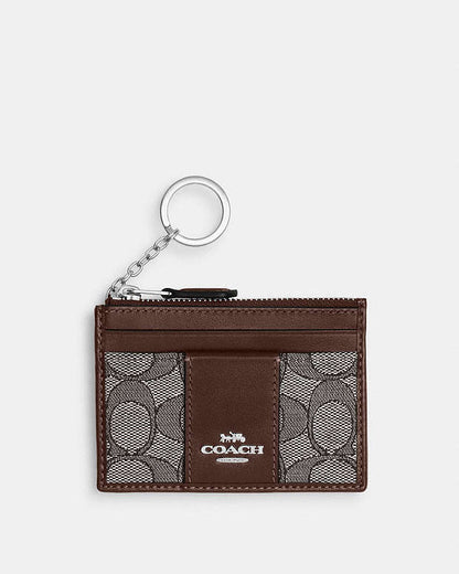 Mini Id Skinny In Signature Jacquard Signature Jacquard-Silver-Oak-Maple Signature Jacquard-Silver-Oak-Maple