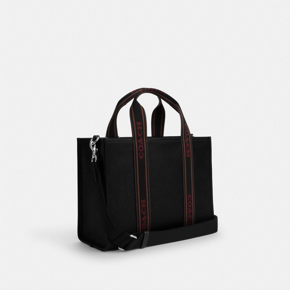 Coach Smith Tote Bag Silver Black Multi