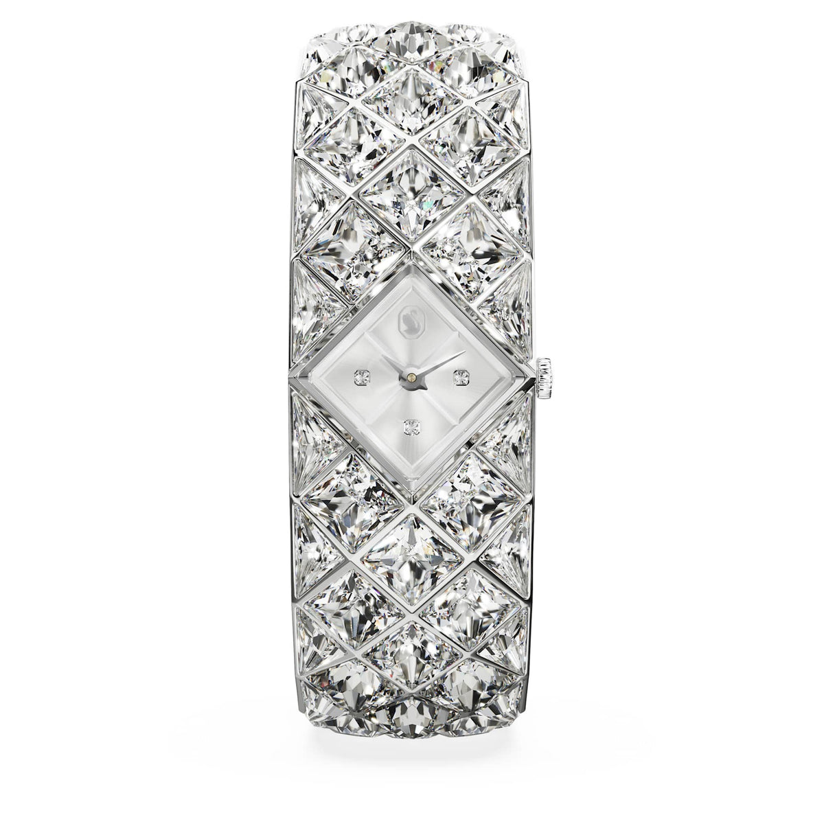 Swarovski Curiosa Bangle Watch Crystal Bracelet Silver Tone Stainless Steel SW5724515