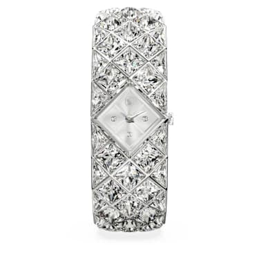 Swarovski Curiosa Bangle Watch Crystal Bracelet Silver Tone Stainless Steel SW5724515