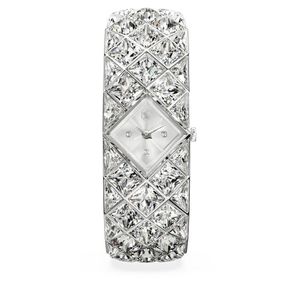 Swarovski Curiosa Bangle Watch Crystal Bracelet Silver Tone Stainless Steel SW5724515