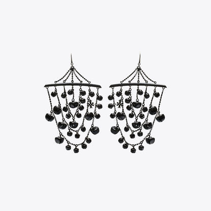 Tory Burch Curiosity Bell Earrings Black