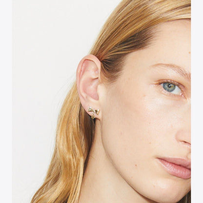 Tory Burch Curiosity Bow Earrings Tory Gold