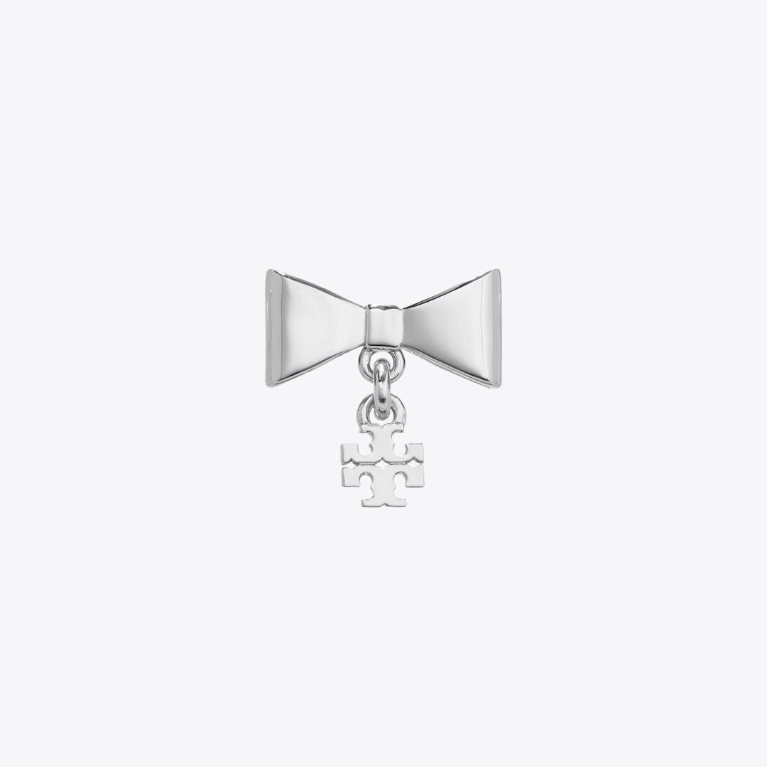 Tory Burch Curiosity Bow Earrings Tory Silver