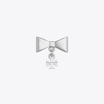 Tory Burch Curiosity Bow Earrings Tory Silver