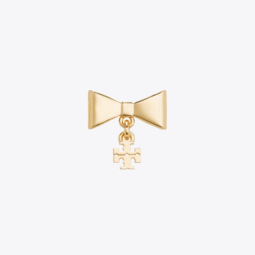Tory Burch Curiosity Bow Earrings Tory Gold