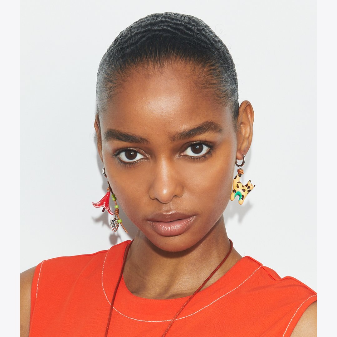 Tory Burch Curiosity Charm Earrings Multi