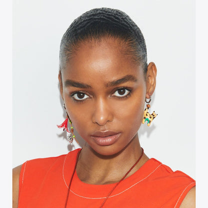 Tory Burch Curiosity Charm Earrings Multi
