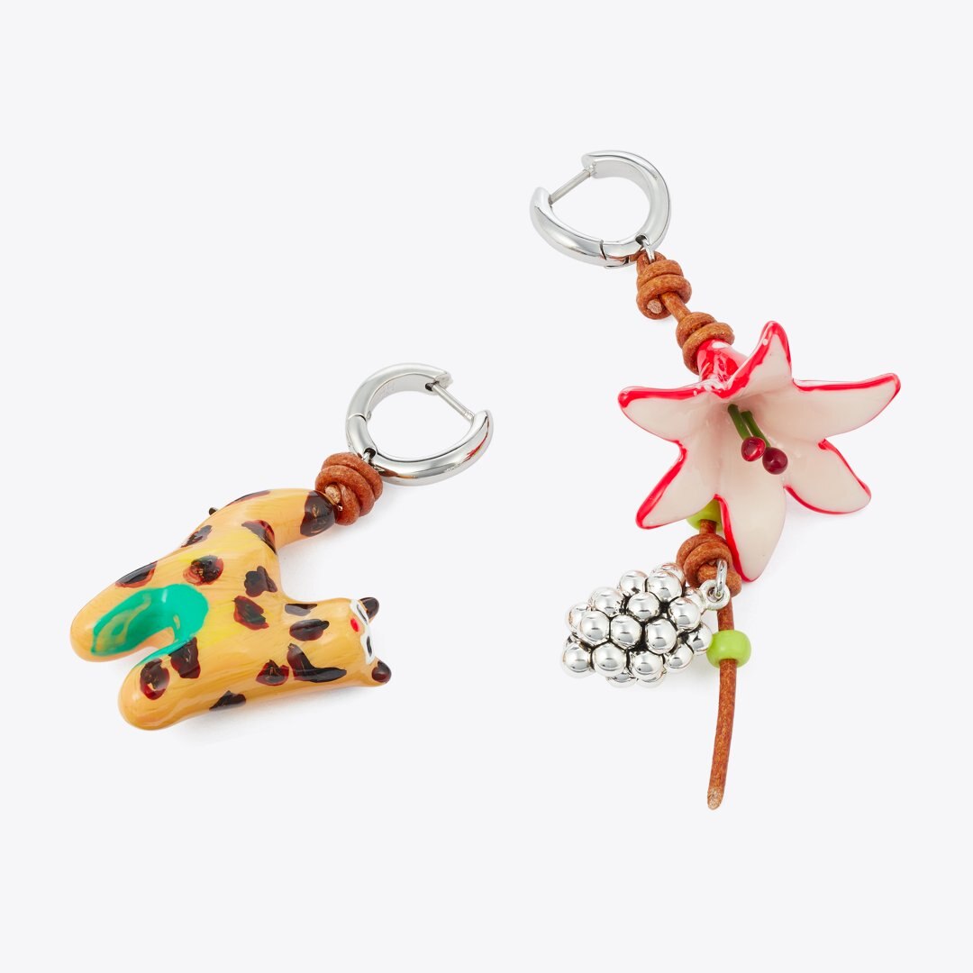 Tory Burch Curiosity Charm Earrings Multi