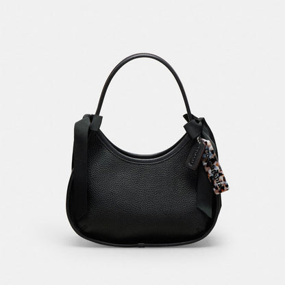 Coach Ergo Bag In Coachtopia Leather With Bows Black Black