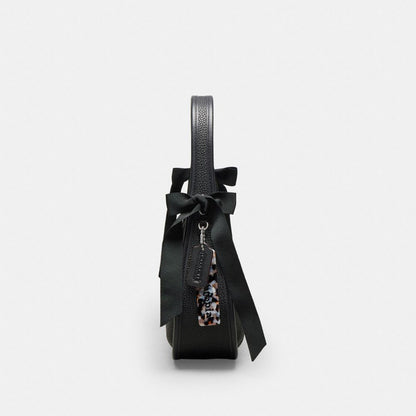 Coach Ergo Bag In Coachtopia Leather With Bows Black Black