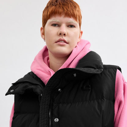 Coach Puffer Vest In Recycled Polyester Black