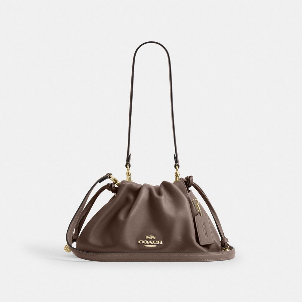 Coach Faye Shoulder Bag Gold Dark Stone