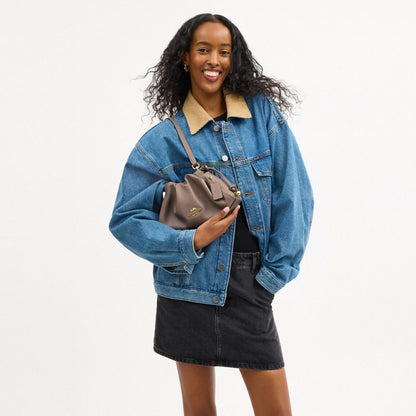 Coach Faye Shoulder Bag Gold Dark Stone