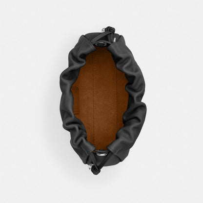 Coach Faye Shoulder Bag With Ruching Silver