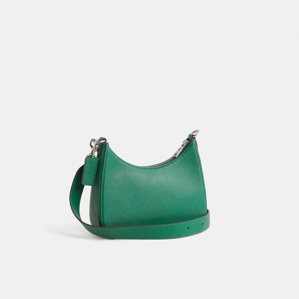 Coach Restored Hobo Crossbody With Signature Canvas Green