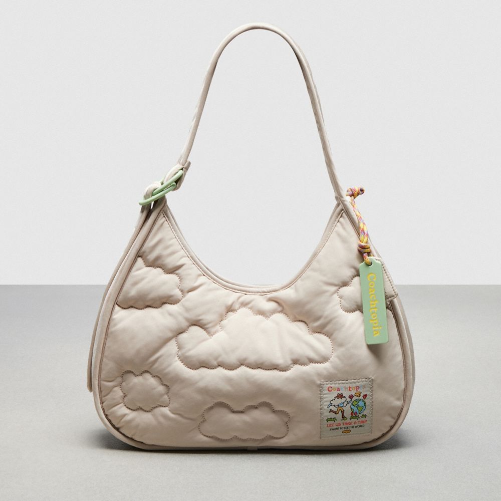 Coach Coachtopia Loop Ergo Bag With Cloud Quilting Cloud Seafoam Green
