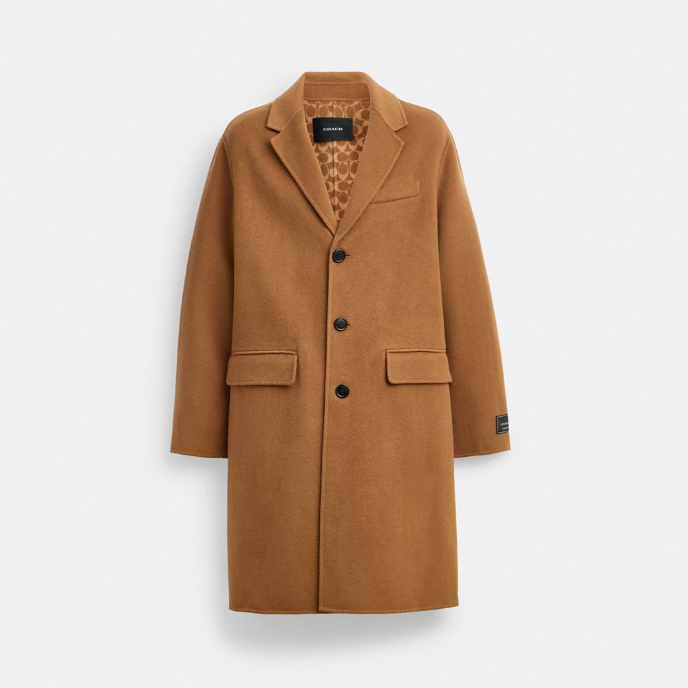 Coach Double Faced Wool Coat Camel