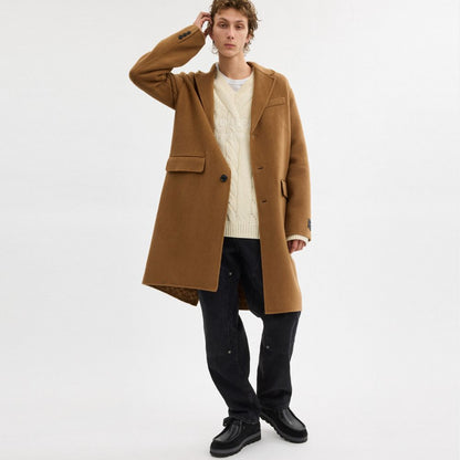 Coach Double Faced Wool Coat Camel