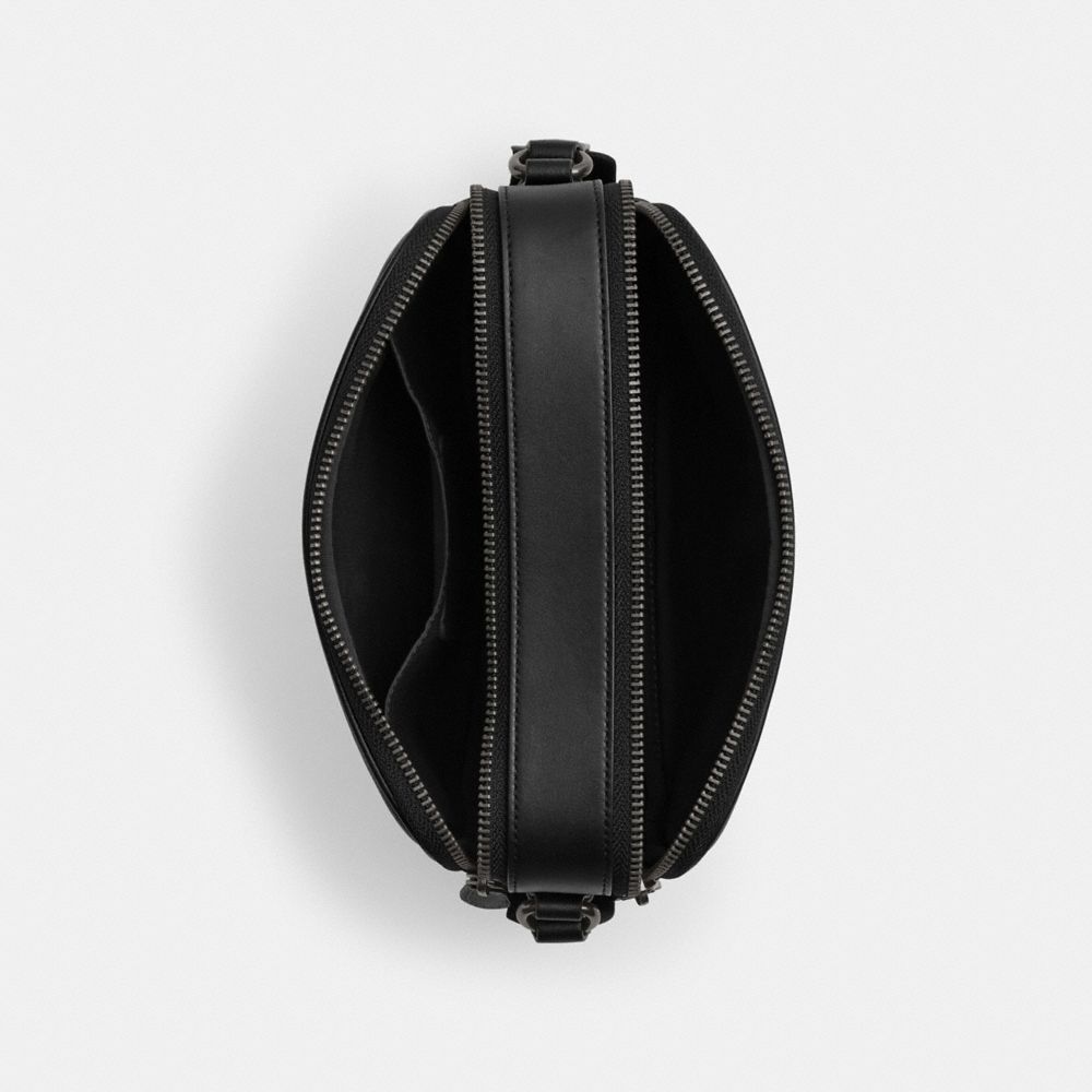 Coach Graham Crossbody Bag In Signature Canvas Gunmetal Charcoal Black