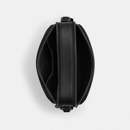 Coach Graham Crossbody Bag In Signature Canvas Gunmetal Charcoal Black