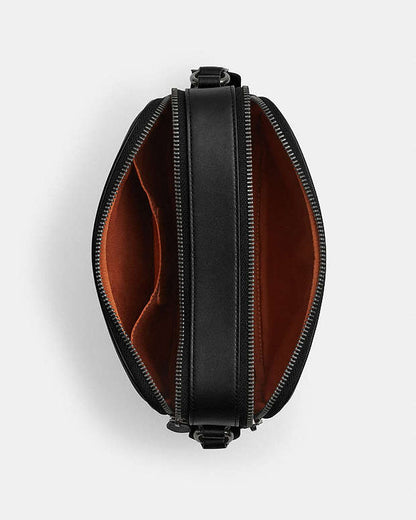 Graham Crossbody Bag In Signature Canvas Signature Canvas-Qb-Tan-Black Signature Canvas-Qb-Tan-Black