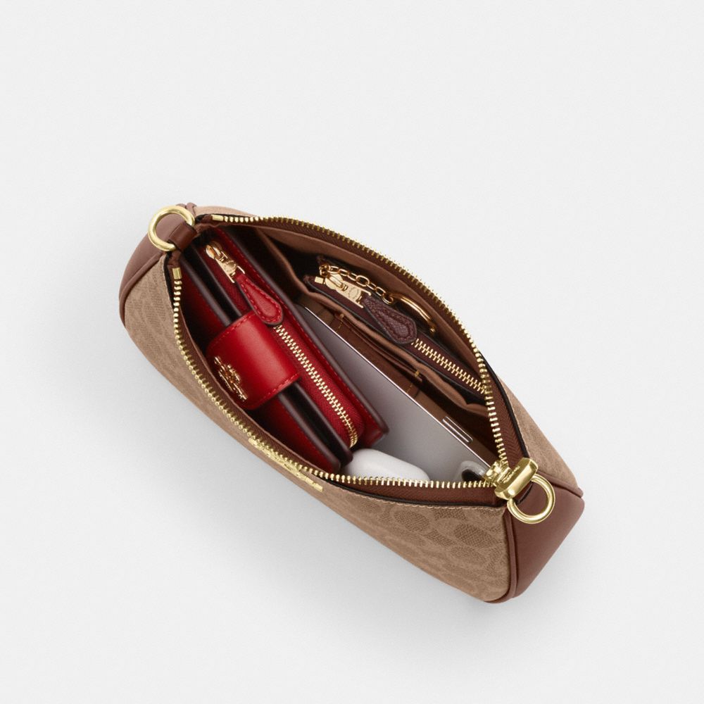 Teri Shoulder Bag In Signature Canvas Signature Canvas-Gold-Tan-Brown Signature Canvas-Gold-Tan-Brown