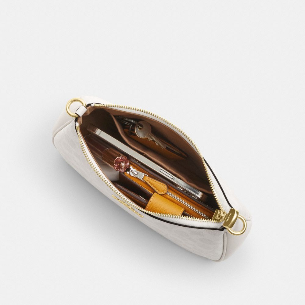 Coach Teri Shoulder Bag In Signature Canvas Gold White Chalk