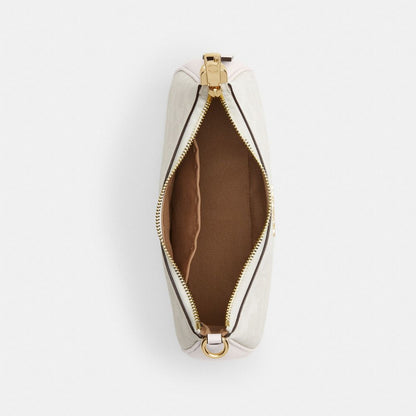 Coach Teri Shoulder Bag In Signature Canvas Gold White Chalk