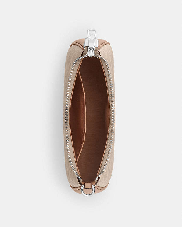 Teri Shoulder Bag In Signature Canvas Signature Canvas-Silver-Sand-Taupe Signature Canvas-Silver-Sand-Taupe