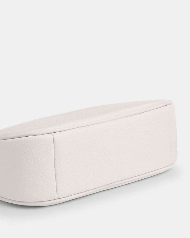 Teri Shoulder Bag Pebbled Leather-Gold-Chalk Pebbled Leather-Gold-Chalk