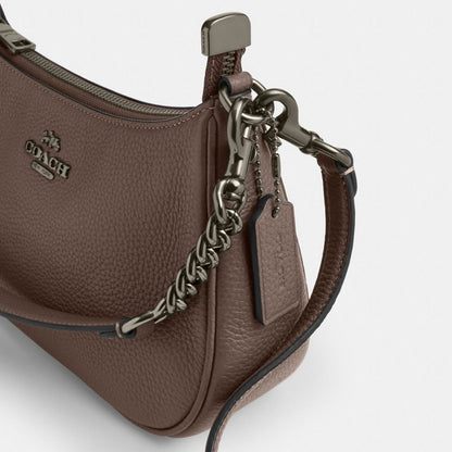 Coach Teri Shoulder Bag Gunmetal Dark Stone
