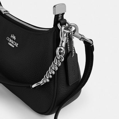 Coach Teri Shoulder Bag Silver Black