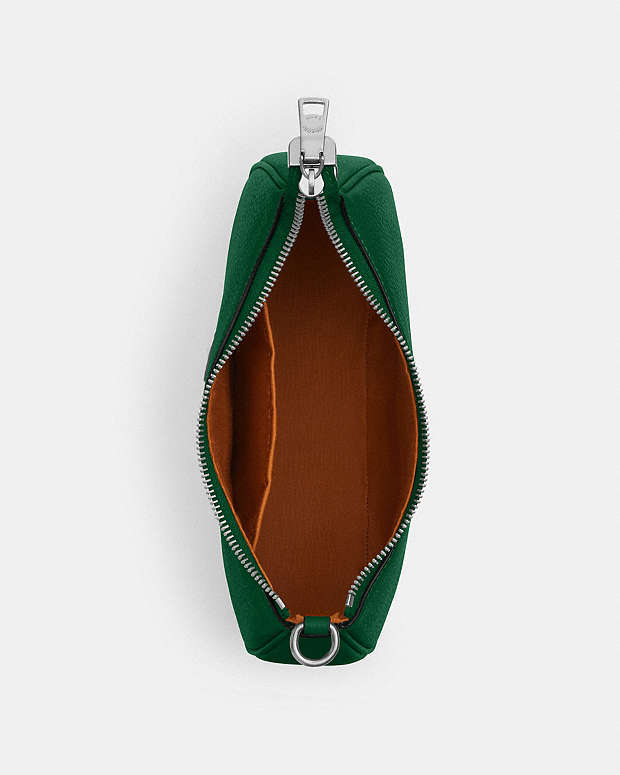 Teri Shoulder Bag Pebbled Leather-Silver-Shamrock Pebbled Leather-Silver-Shamrock