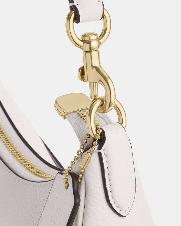 Teri Hobo Bag Pebbled Leather-Gold-Chalk Pebbled Leather-Gold-Chalk