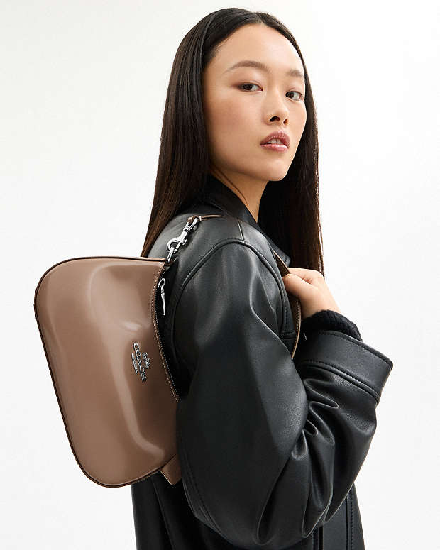 Teri Shoulder Bag Novelty Leather-Sv-Clay Novelty Leather-Sv-Clay