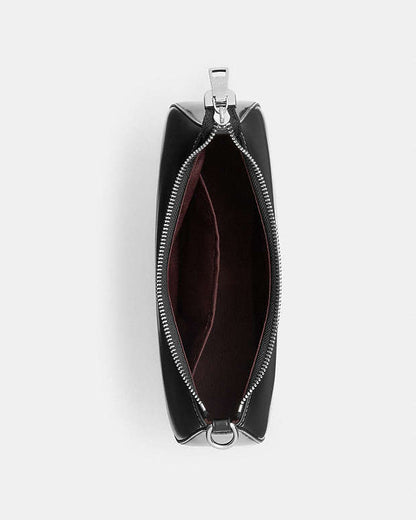 Teri Shoulder Bag Novelty Leather-Silver-Black Novelty Leather-Silver-Black