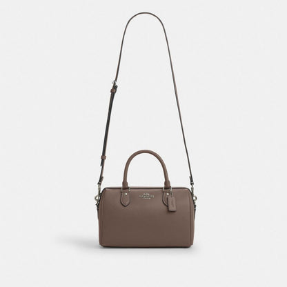 Coach Rowan Satchel Bag Gunmetal Dark Stone